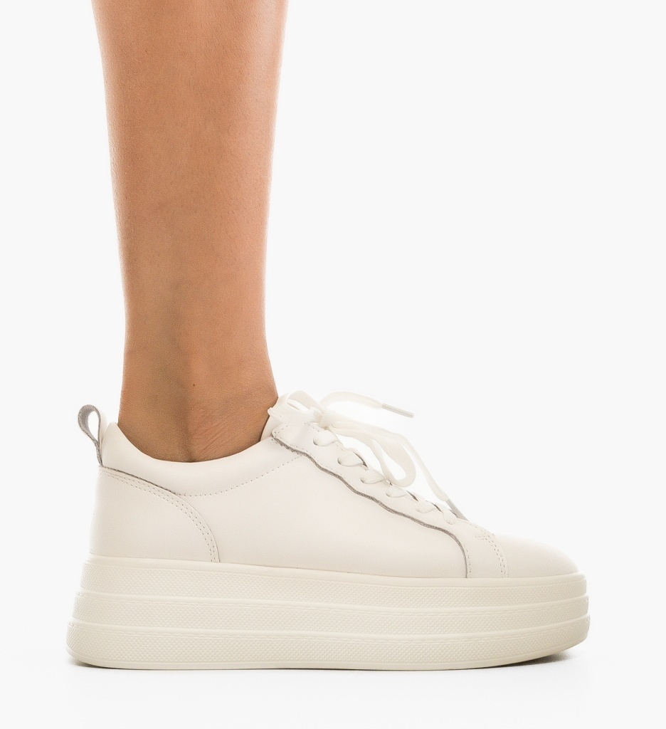 Sneakers Dama Praka Albi - Confort și Stil - imagine 3