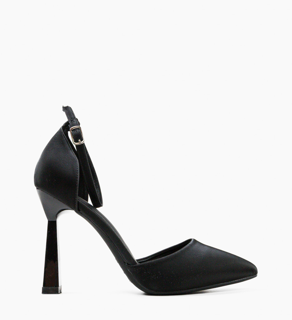 Pantofi Dama Trypho Negri cu Toc Elegant - imagine 5