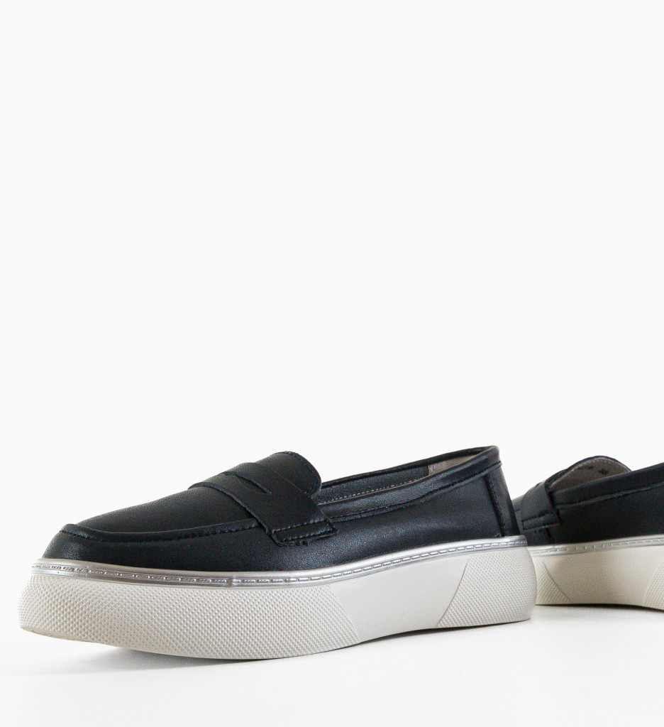 Pantofi Casual Dama Prossy Bleumarin Confort - imagine 6