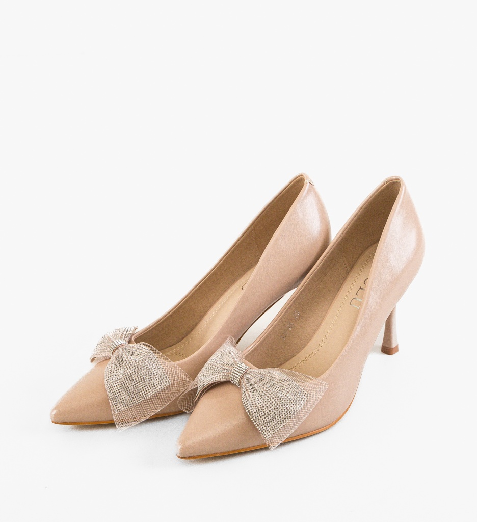 Pantofi Bylay Nude | Eleganți și Versatili - imagine 5