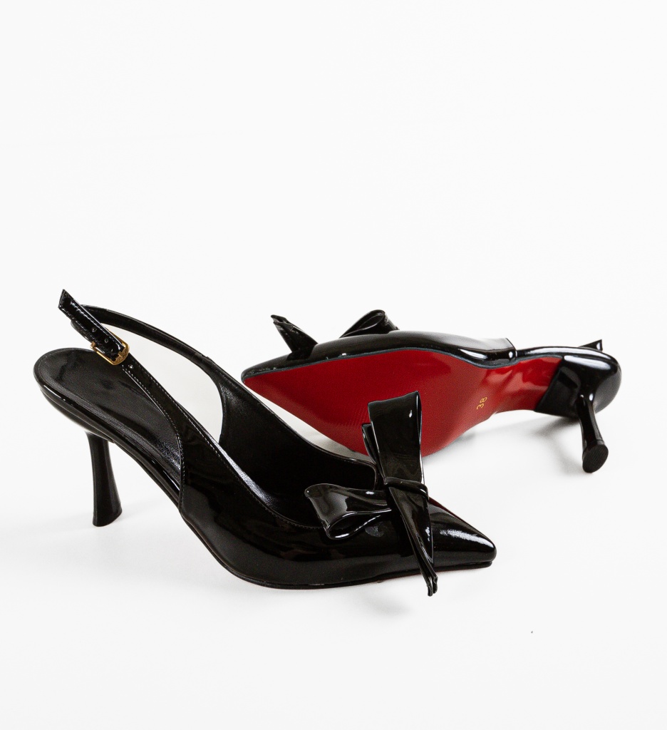 Pantofi cu Toc Greiss Negri - Eleganță Clasică - imagine 8
