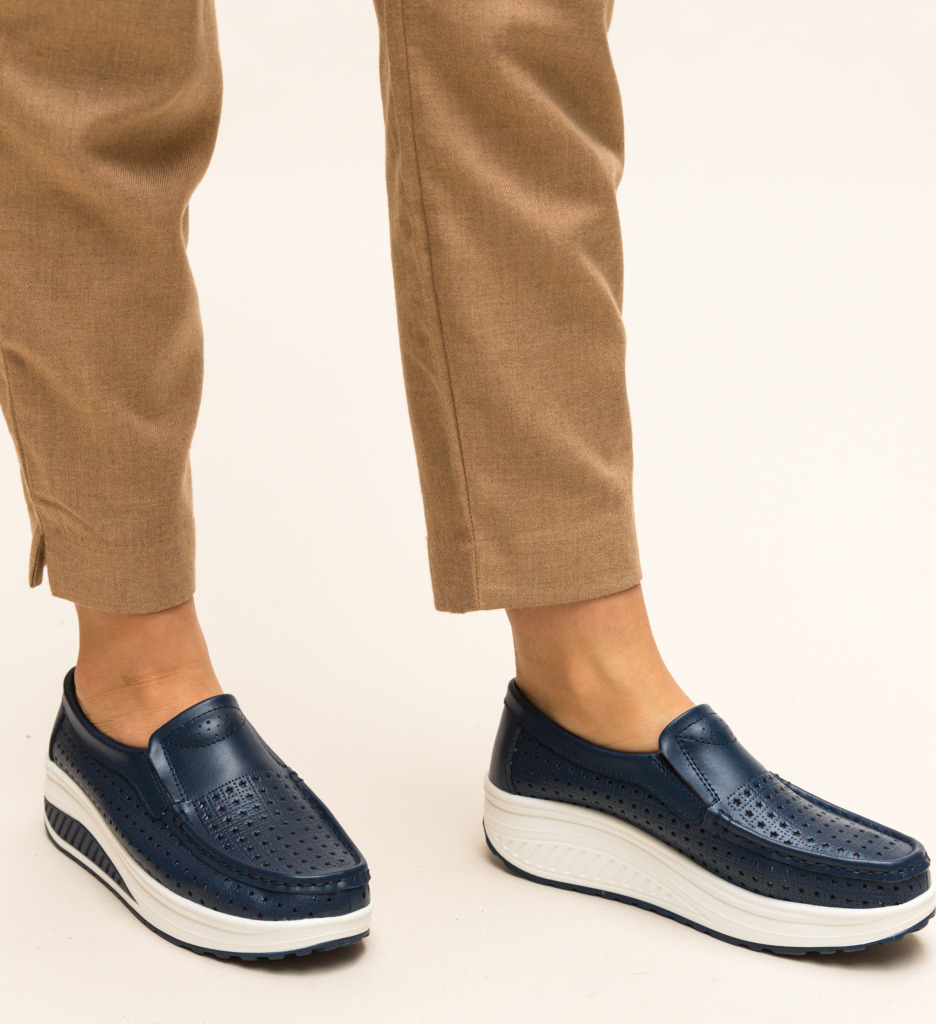 Pantofi Casual Bicaz Bleumarin - Confort & Stil Zilnic
