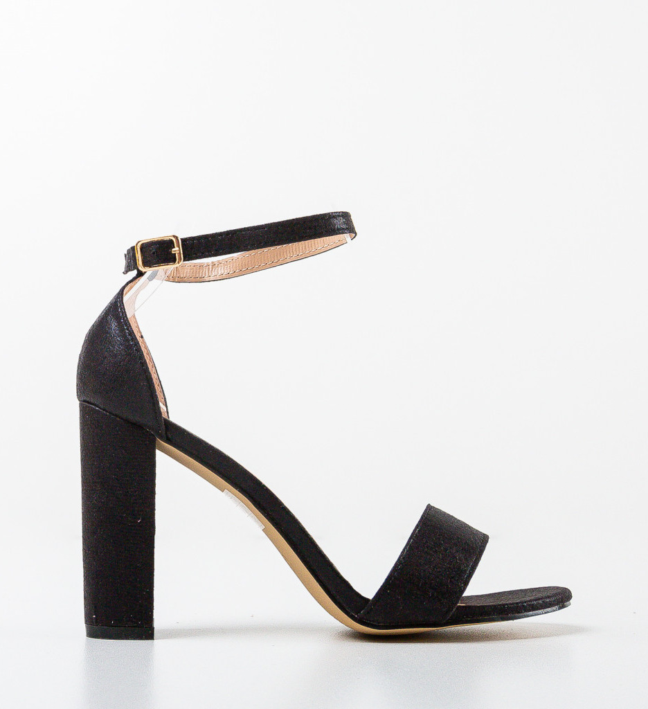 Sandale cu Toc Kutery Negre | Eleganță Maximă - imagine 4