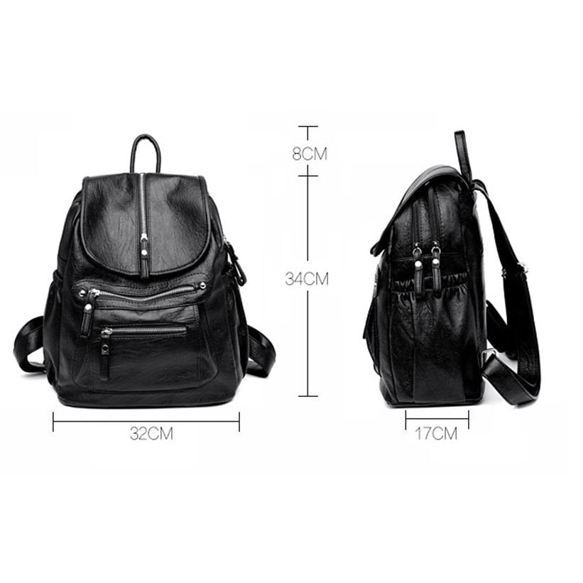 Rucsac Pfy Abella Negru - Elegant și Practic - imagine 7