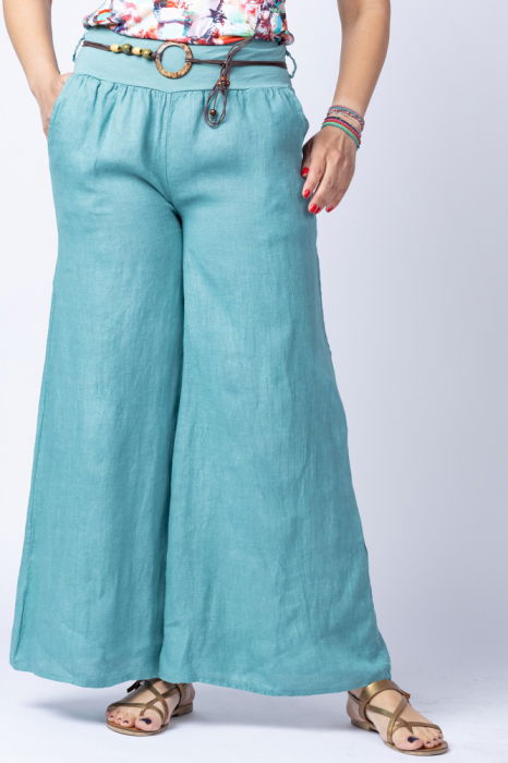 Shopika Fusta Pantalon In Turcoaz Casual - imagine 1