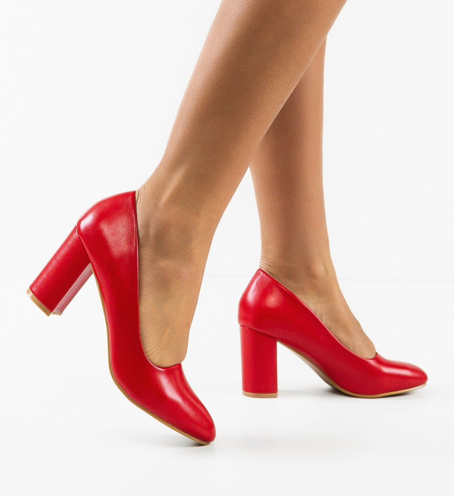 Pantofi Lorna Rosii | Eleganță și Stil - imagine 4
