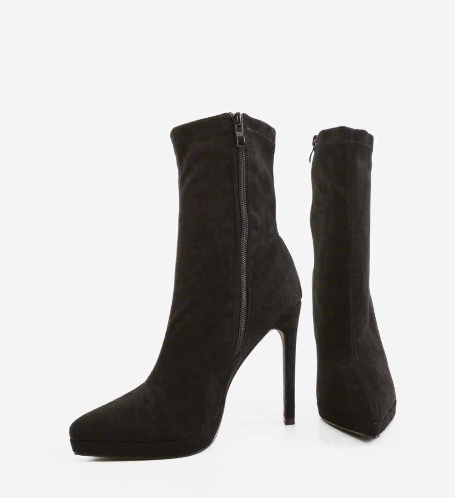 Botine Dama Hamy Negre Depurtat - Stil și Confort - imagine 6