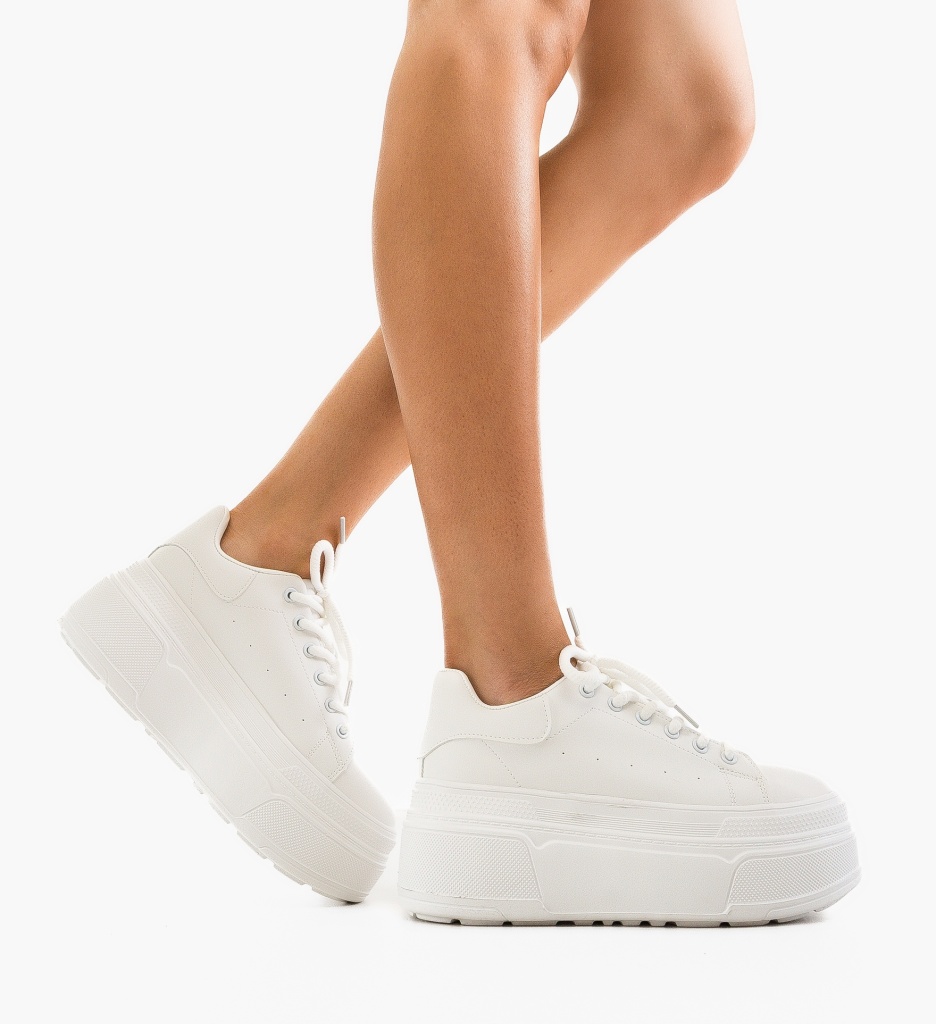 Sneakers Dama Vyha Albi - Confort și Stil Urban - imagine 3