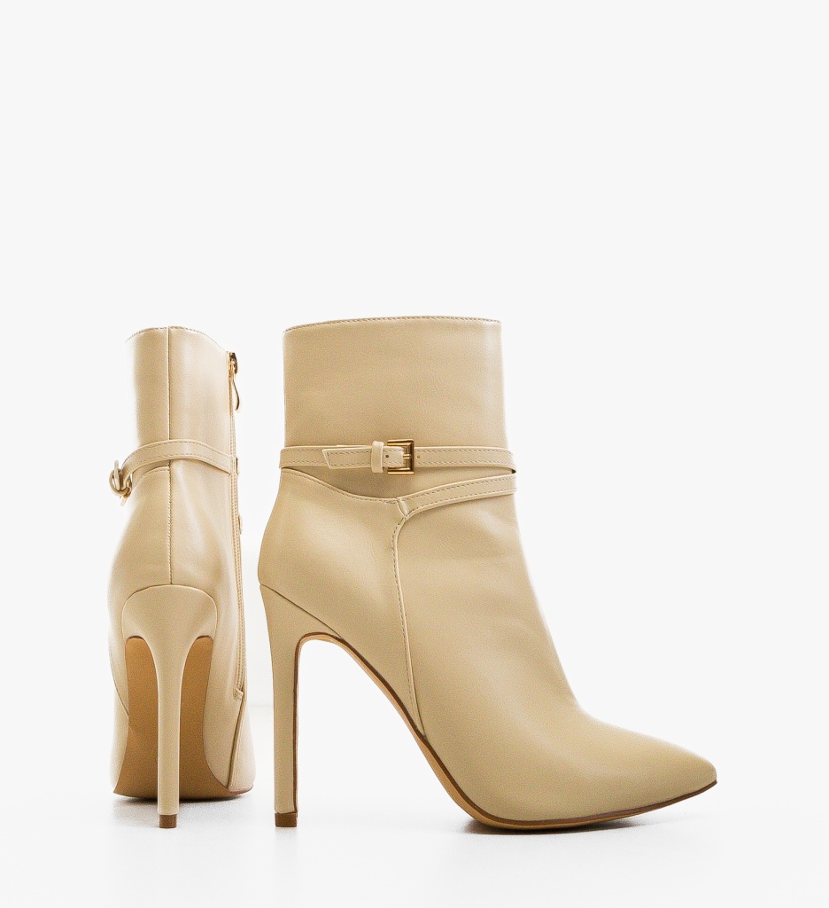 Botine Dama Barbara Bej | Eleganță și Stil - imagine 2