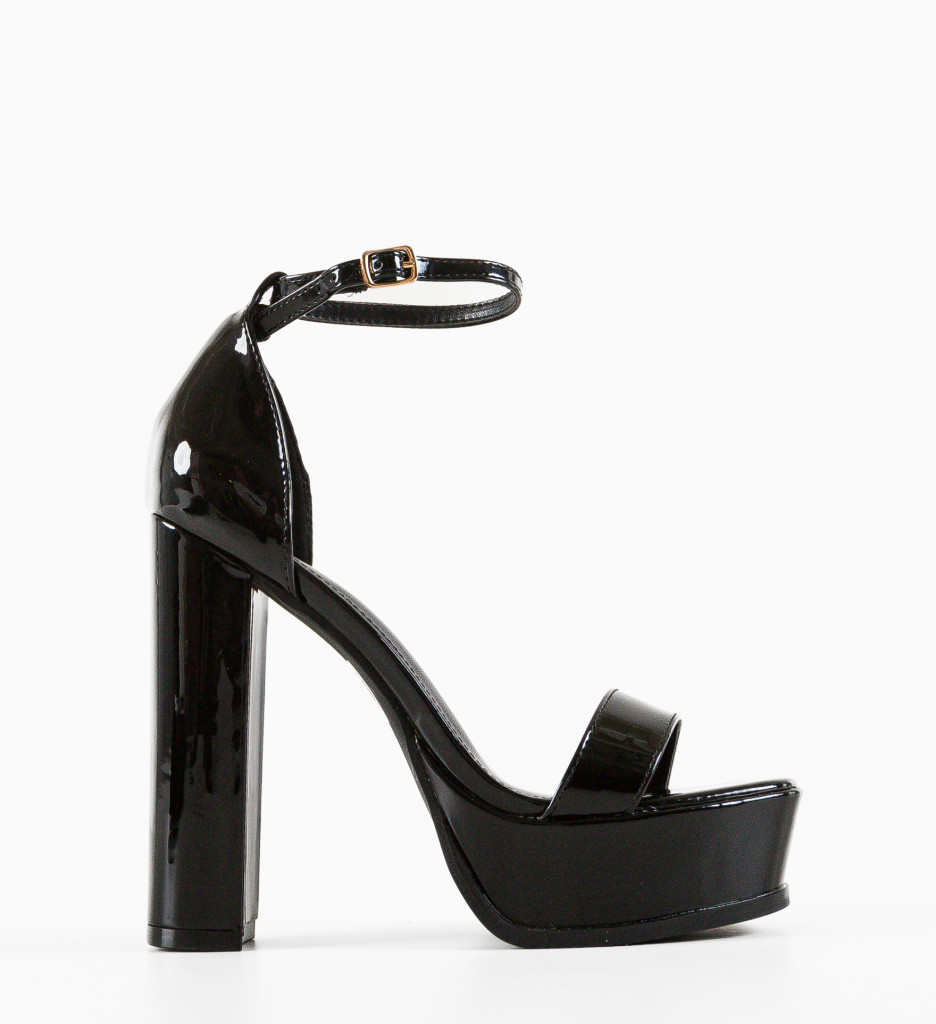 Sandale cu toc Buhy Negre - Eleganță și Stil - imagine 6
