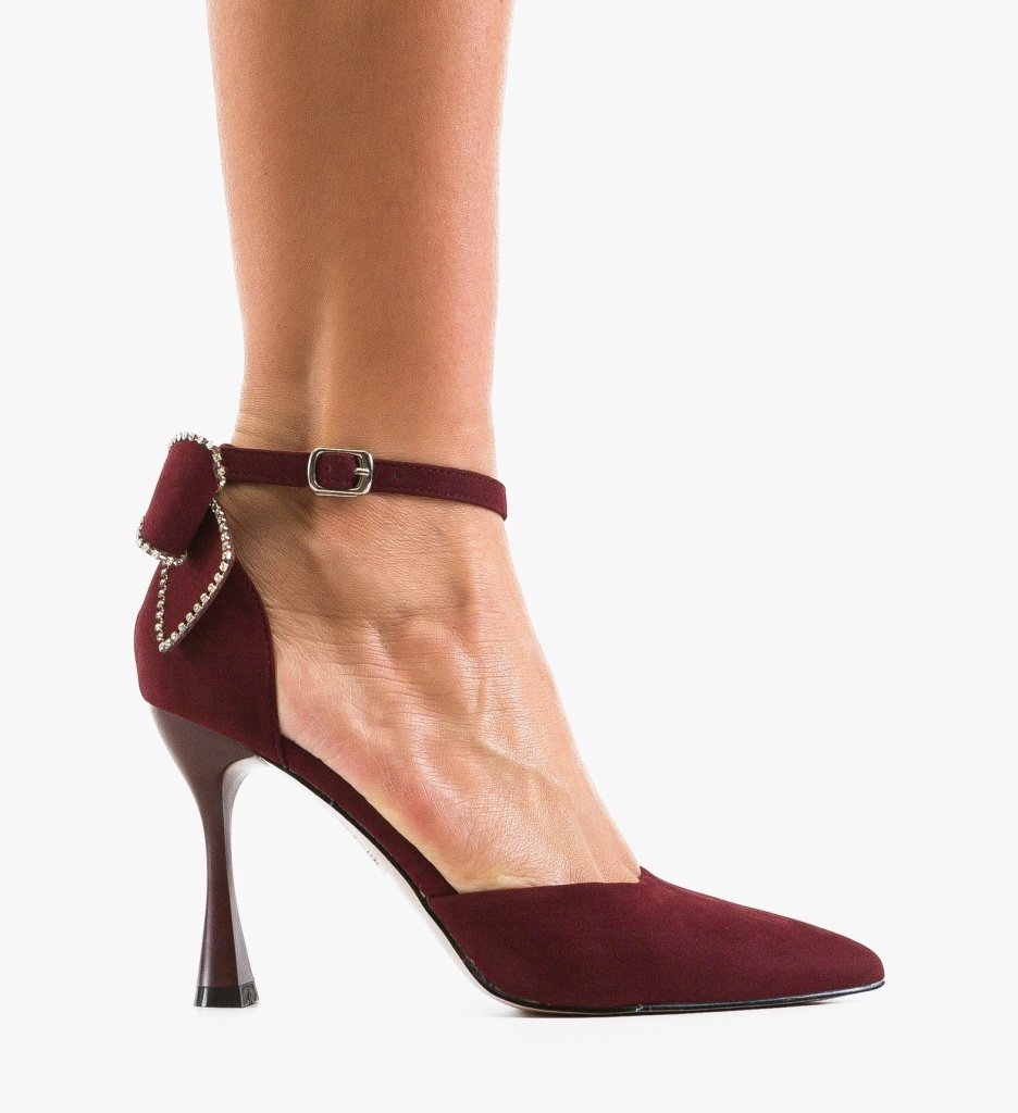 Pantofi Eleganti Burdy Grena | Depurtat - imagine 6