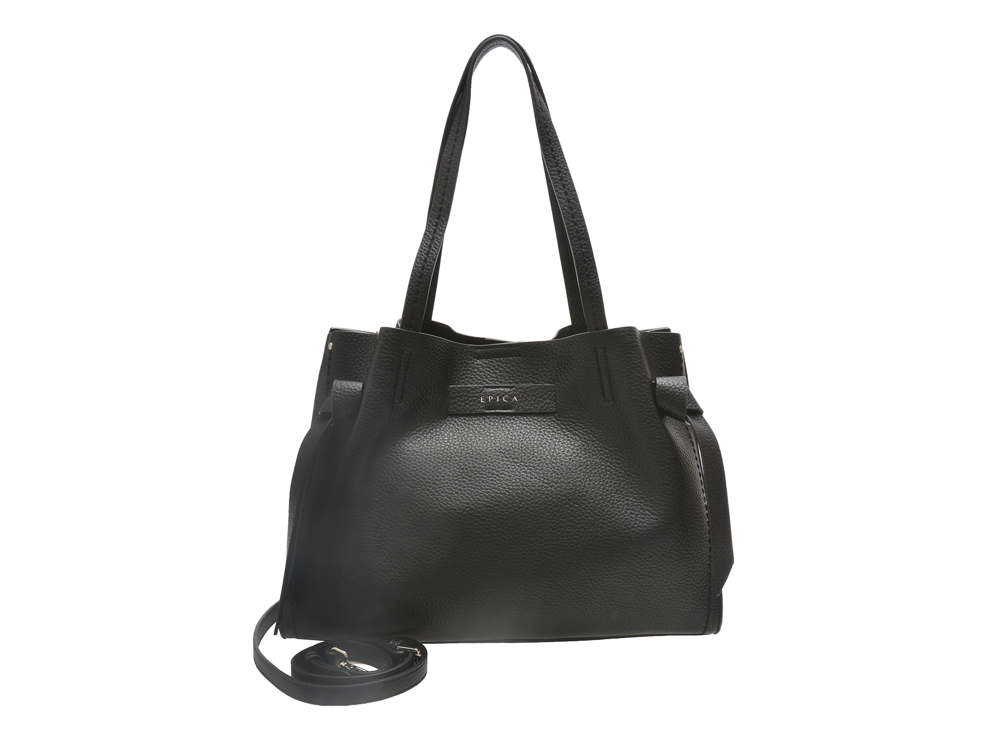 Geanta Epica Neagra Piele Ecologica Eleganta