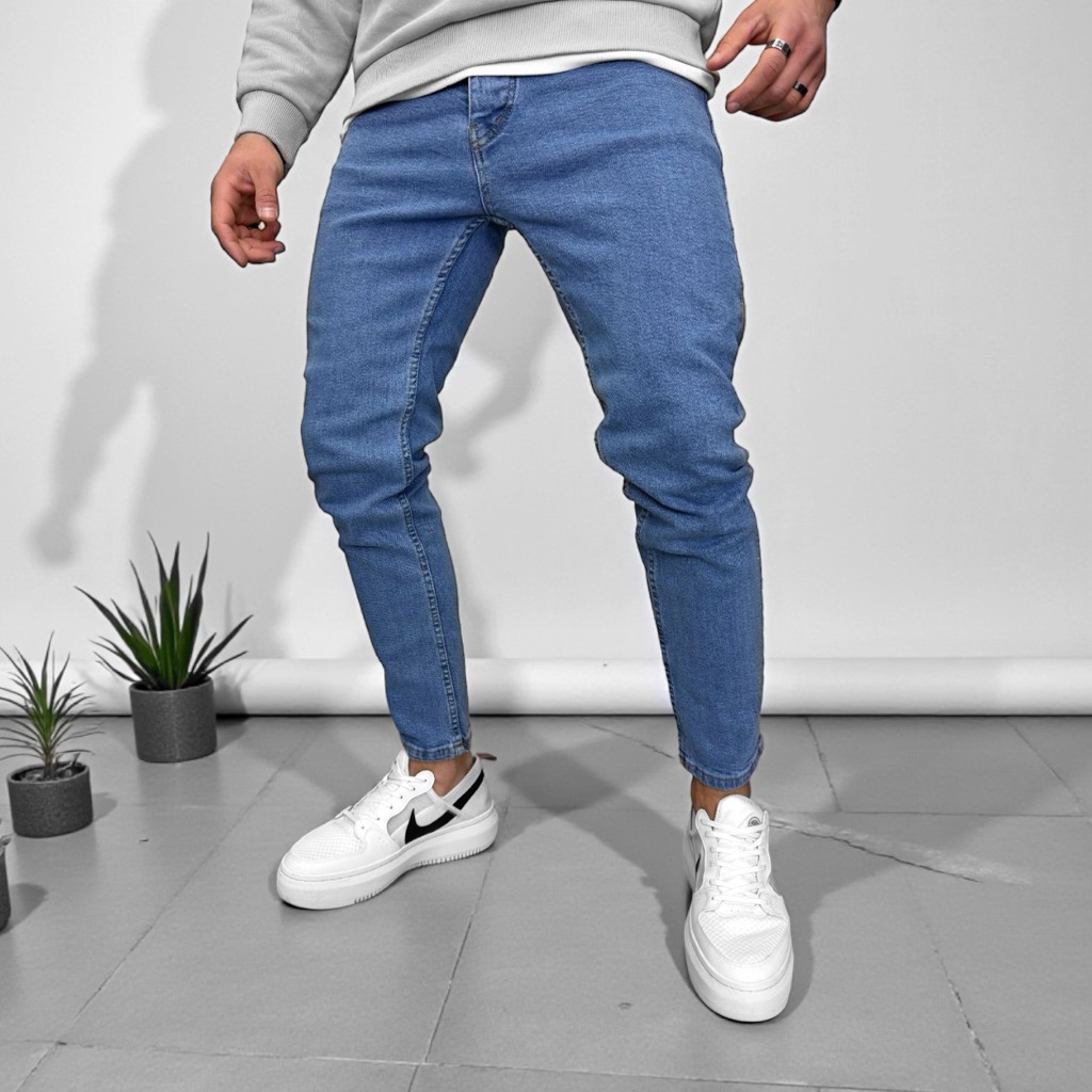 Blugi Barbati Conici Tapered Fit Casual