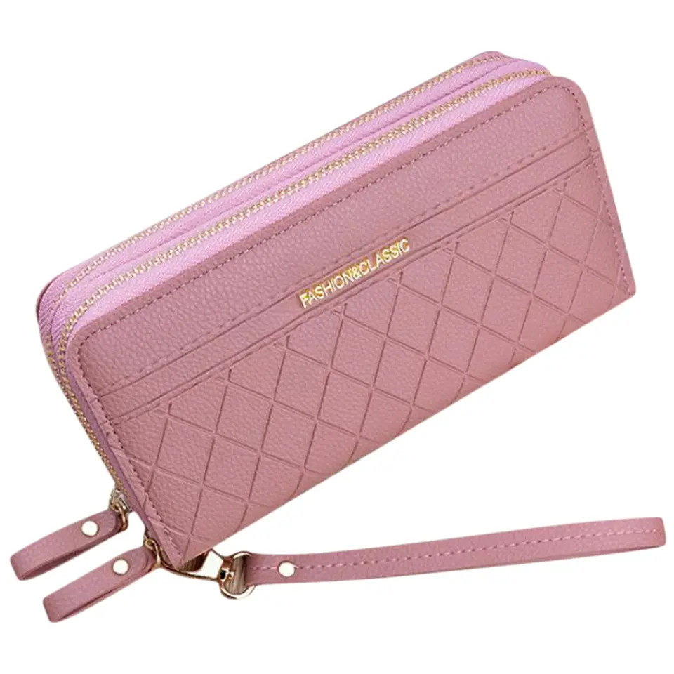 Portofel Dama Pfy Hadria PT1064 Roz, Elegant