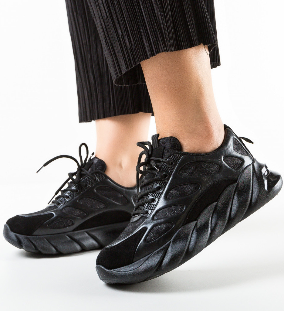 Sneakers Dama Idris Negri - Confort și Stil - imagine 3