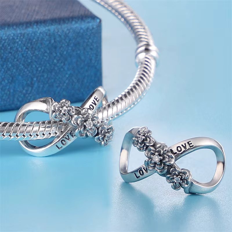 Charm Argint Amanda Infinit Placat Rh - imagine 2