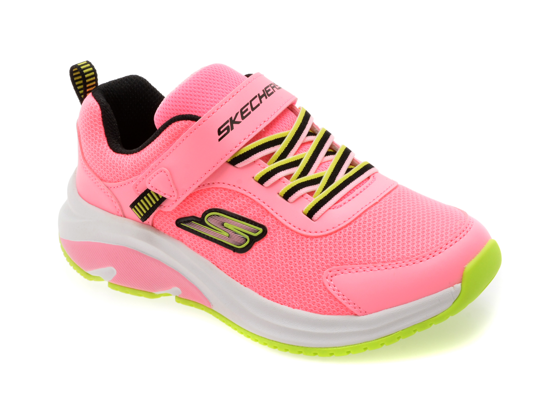 Pantofi Sport Skechers Roz cu Velcro pentru Fetite
