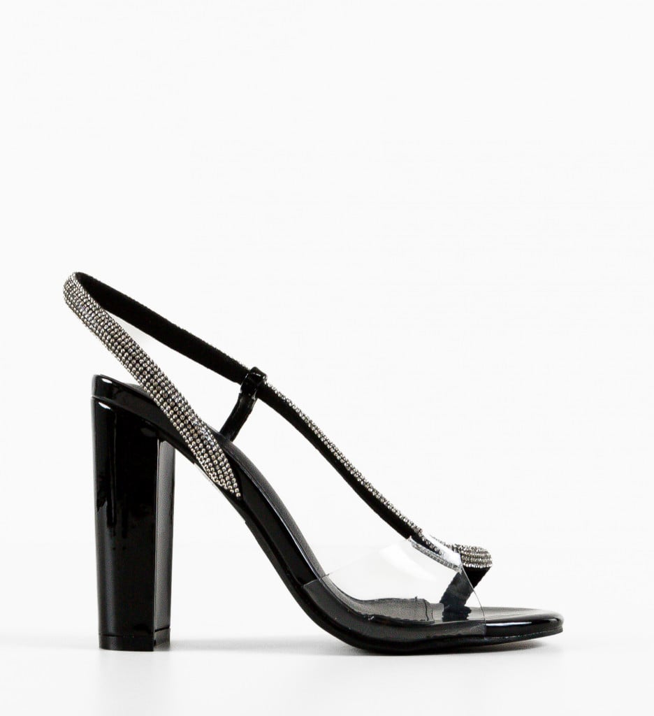 Sandale cu Toc Kefilwe Negre | Eleganță Maximă - imagine 8