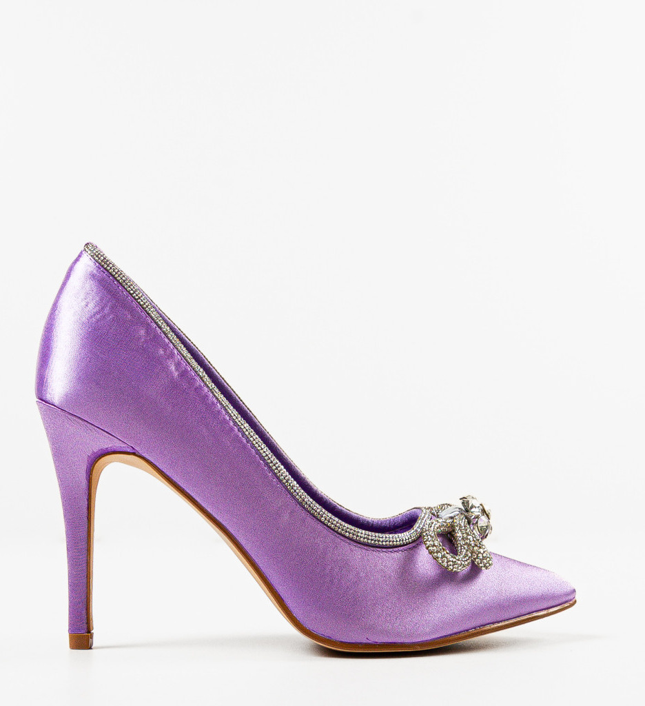 Pantofi cu Toc Reytar Mov - Eleganță și Stil - imagine 4