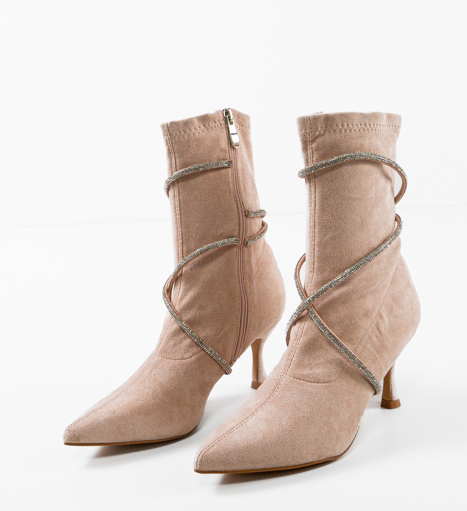 Botine Naomi Nude - Eleganță și Stil - imagine 5
