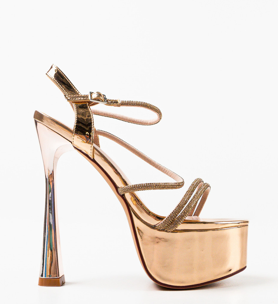 Sandale cu Toc Bydyry Roze | Eleganță Modernă - imagine 4