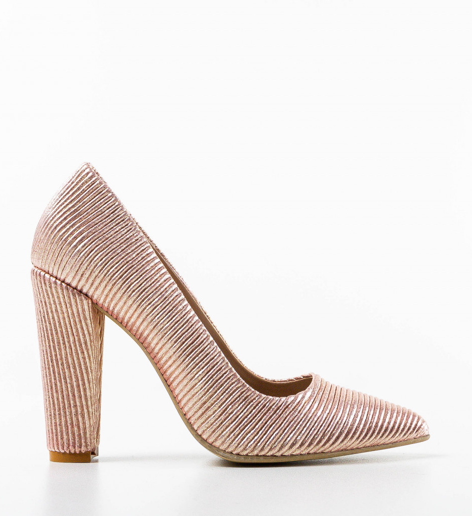 Pantofi Linie Roz cu Toc | Eleganță și Stil - imagine 5