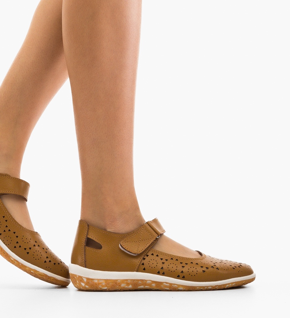 Pantofi Casual Silka Camel | Confort și Stil