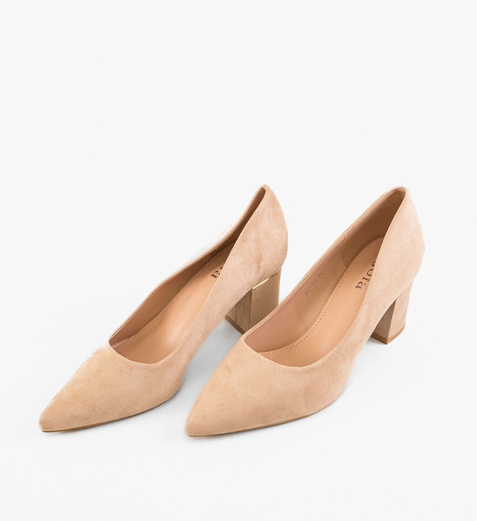 Pantofi Dama Michi Bej | Eleganți și Confortabili - imagine 4