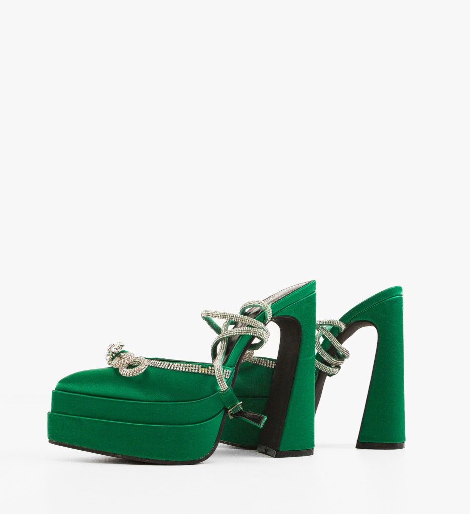 Pantofi Keira Verzi cu Toc - Eleganță și Stil - imagine 5