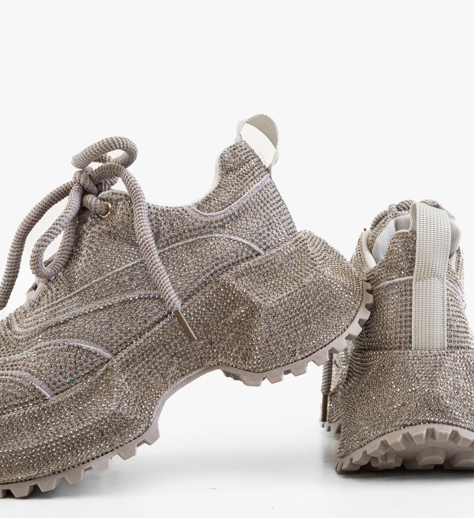 Sneakers Dama Juanita Argintii - Stil și Confort - imagine 6