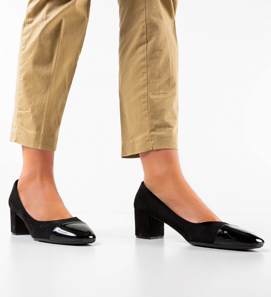 Pantofi Pofra Negri - Eleganță și Stil - imagine 2
