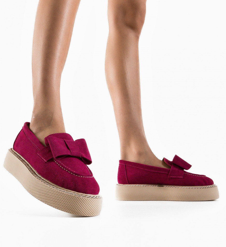 Pantofi Casual Dama Kivu Fuchsia | Confort Zilnic