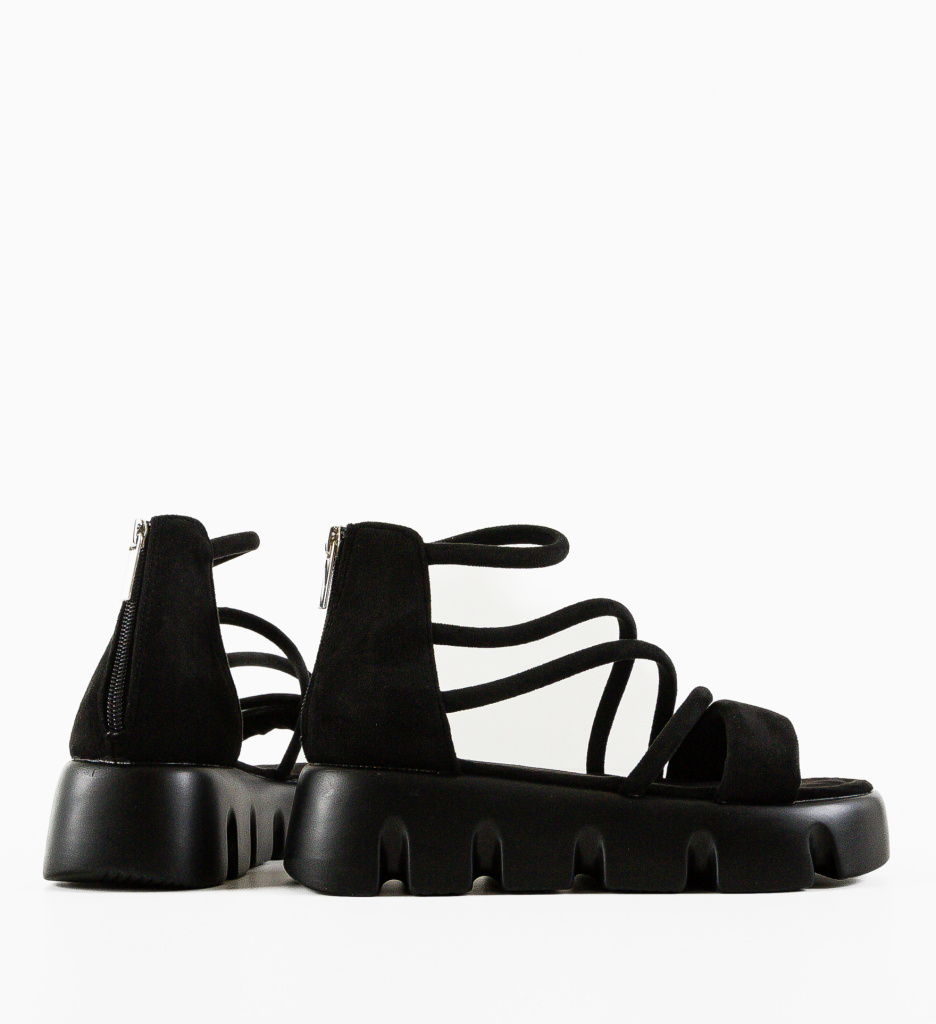 Sandale Dama Xlendi Negre | Eleganță și Stil - imagine 5
