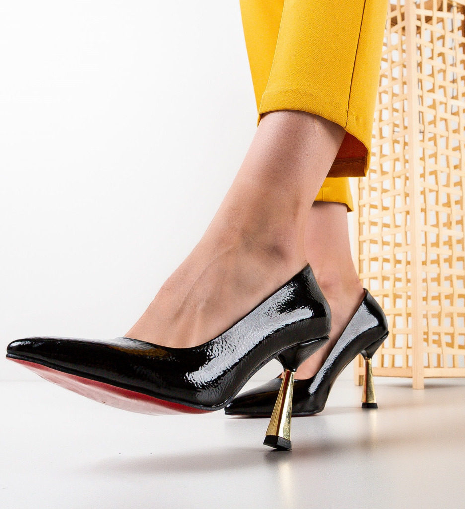 Pantofi Dama Lalaza Negri - Eleganță și Stil - imagine 3