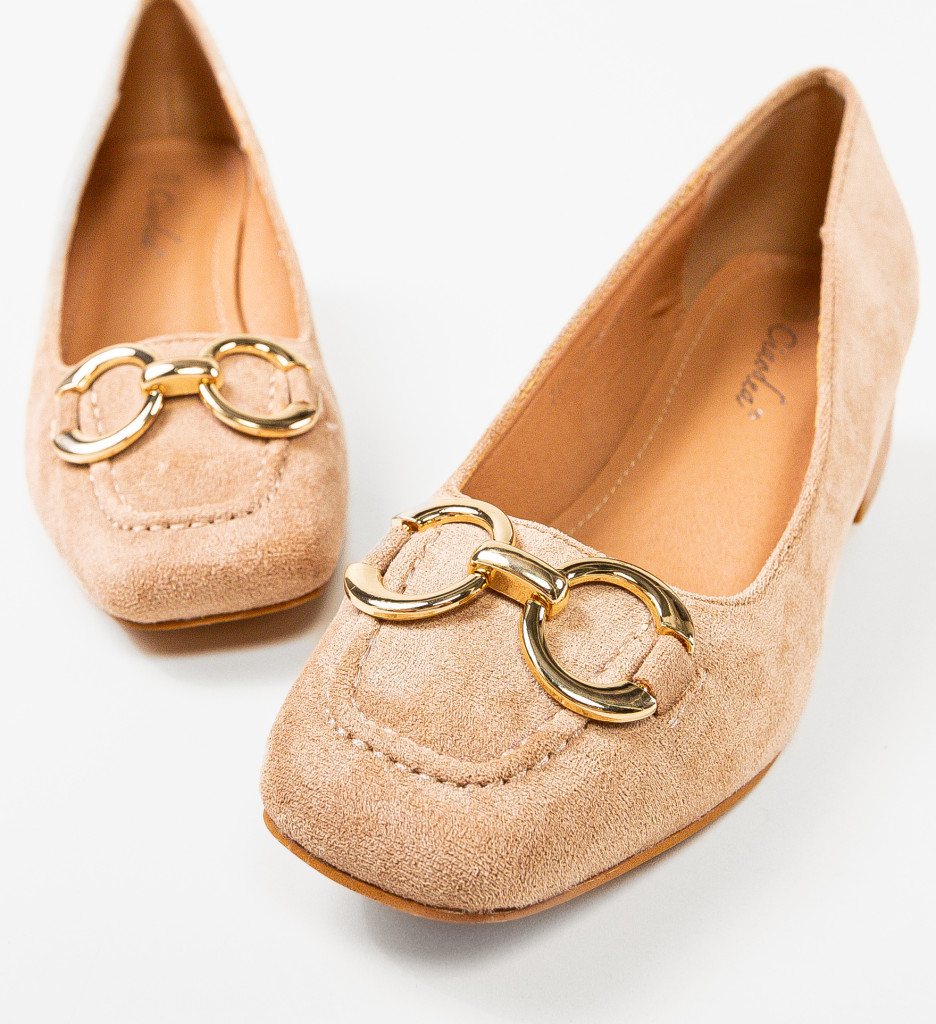 Pantofi cu Toc Khaki pentru Ținute Elegante - imagine 7
