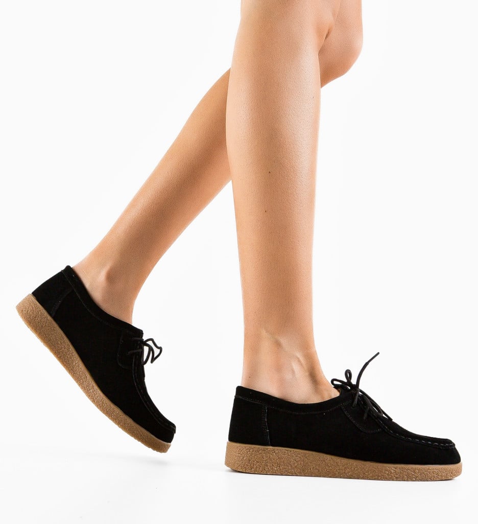 Pantofi Casual Neca Negri | Confort & Stil - imagine 6