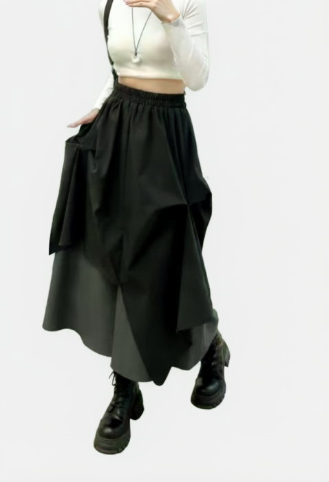 Fusta Midi Asimetrică Shopika | Design Modern