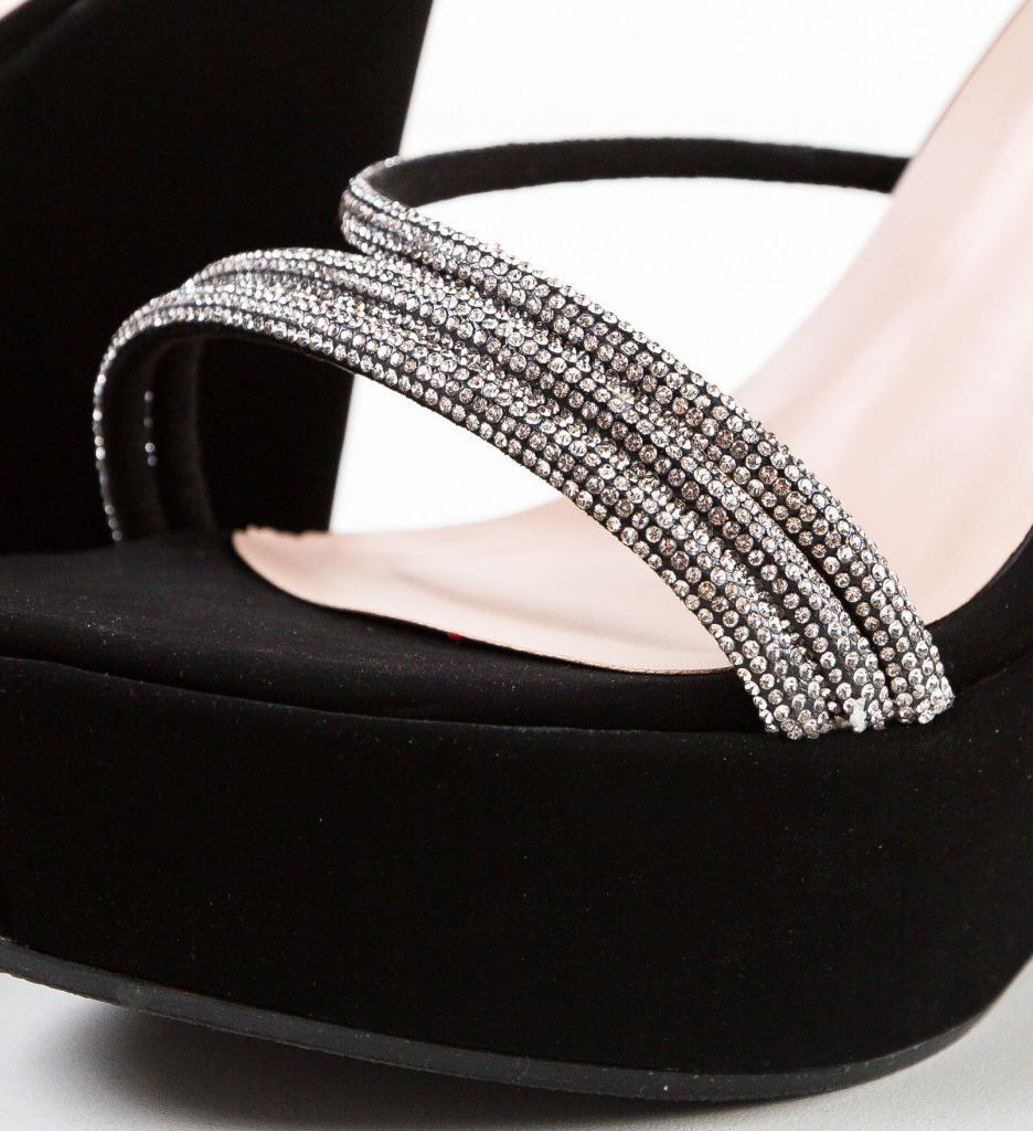 Platforme Dama Crom Negre - Stil Inconfundabil - imagine 7
