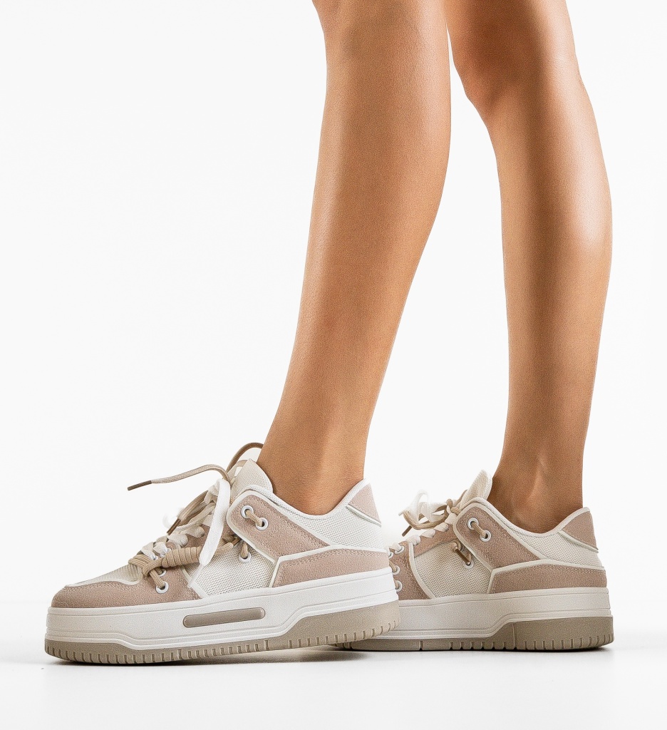 Sneakers Dama Bej Confort | Hammur - imagine 2