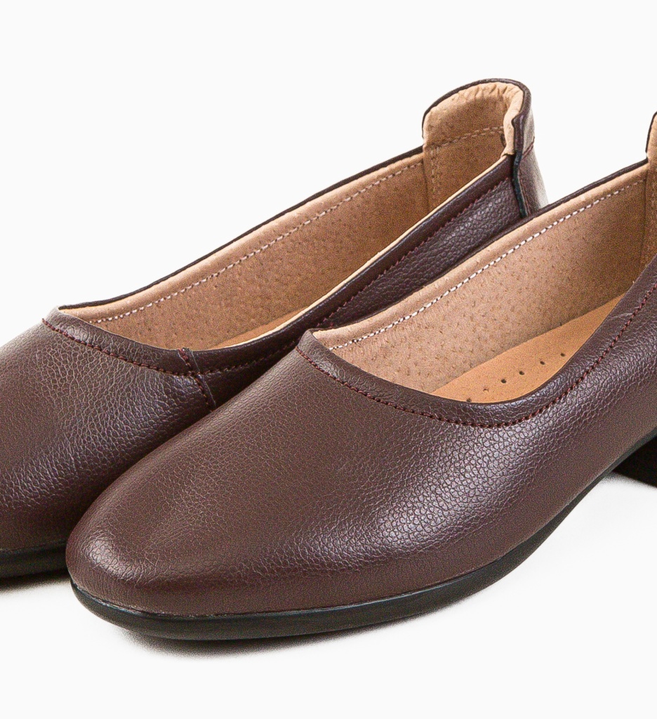 Pantofi Dama Myant Maro cu Toc Eleganți - imagine 8