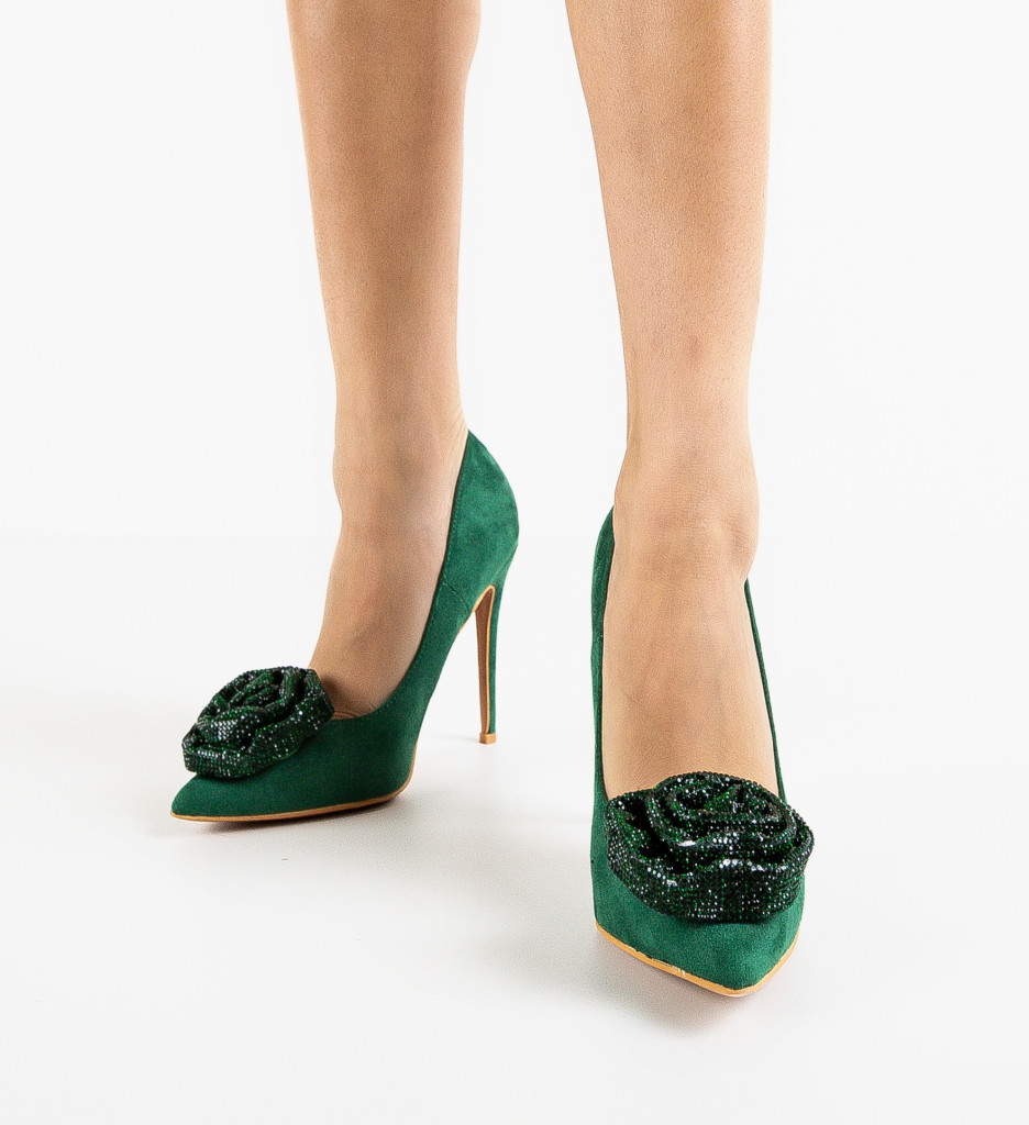 Pantofi Dama Brany Verzi | Eleganță Asigurată - imagine 2