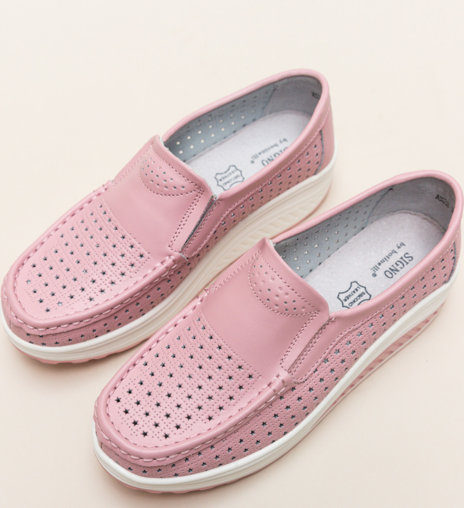 Pantofi Casual Bicaz Roz - Confort și Stil Zilnic - imagine 5