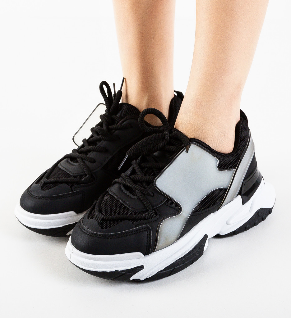 Sneakers Dama Mallorca Negri - Confort Stilat - imagine 4