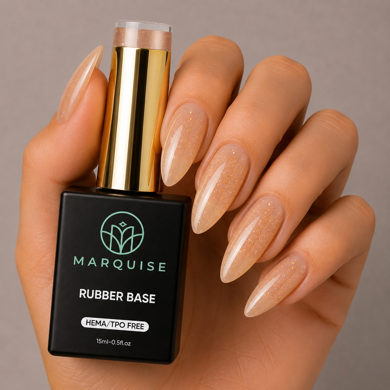 Rubber Base HEMA/TPO FREE Shimmer CBB117 - 15 ml Picadili - imagine 2