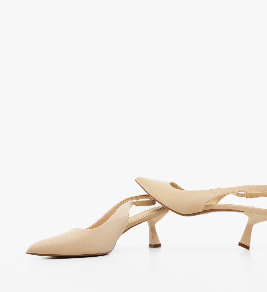 Pantofi Dama Massey Bej Eleganti - imagine 4
