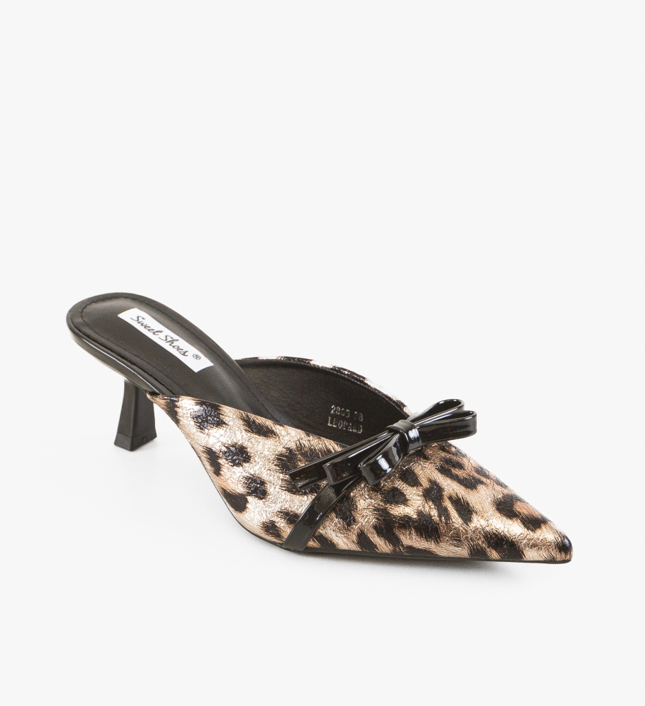 Saboti Dama Animal Print | Eleganță și Stil - imagine 2