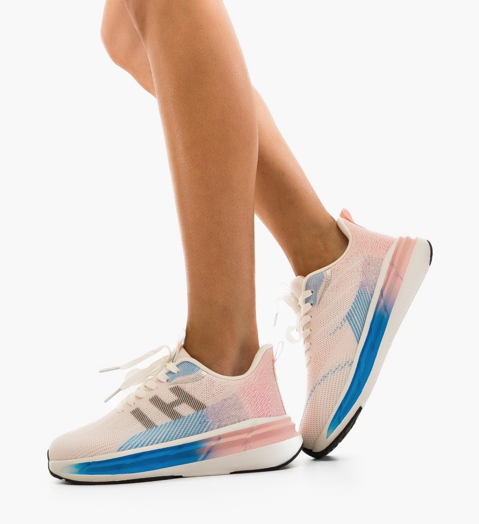 Kristil Sneakers Dama Albi - Confort Zilnic - imagine 4