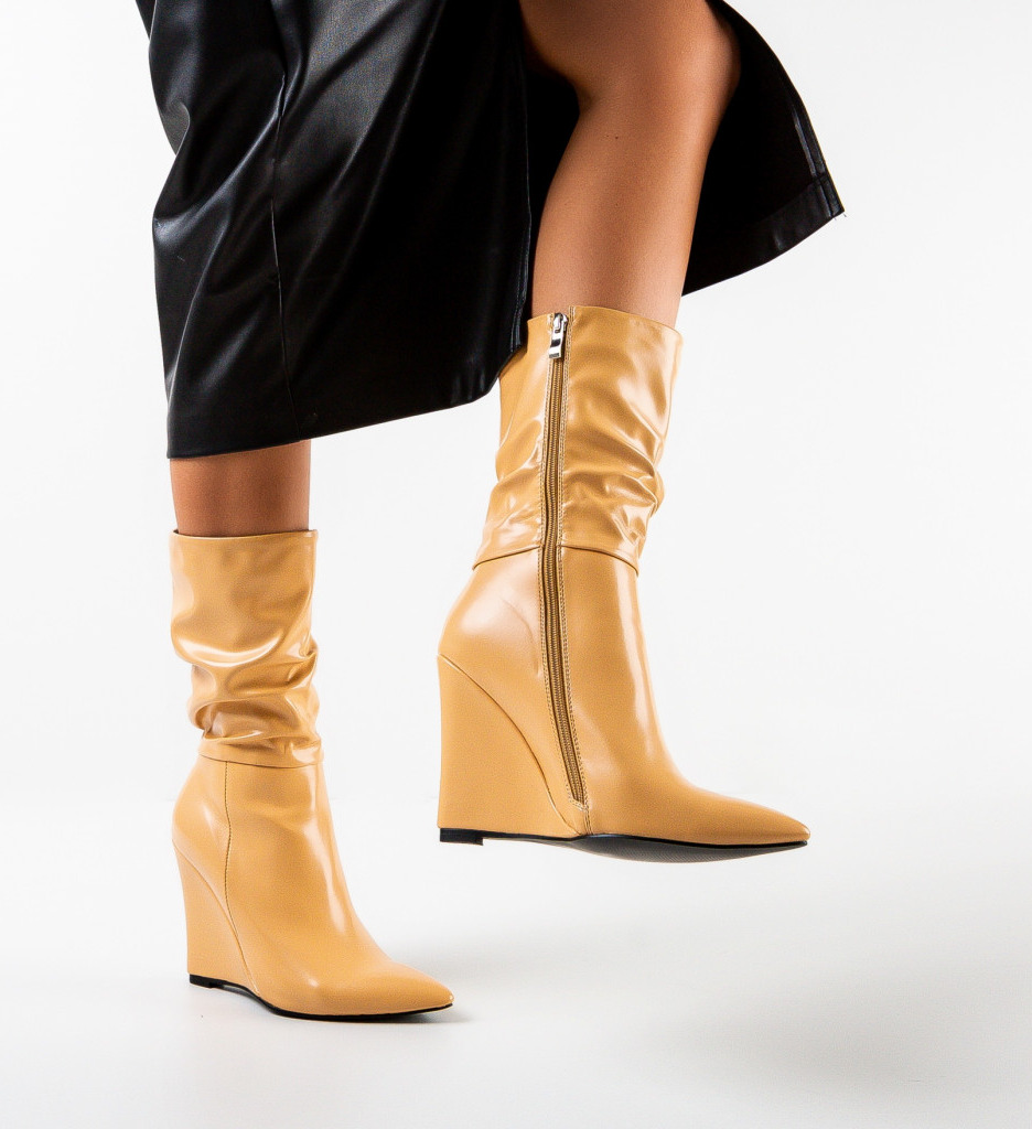 Botine Dama Freeman Bej - Eleganță și Confort - imagine 5