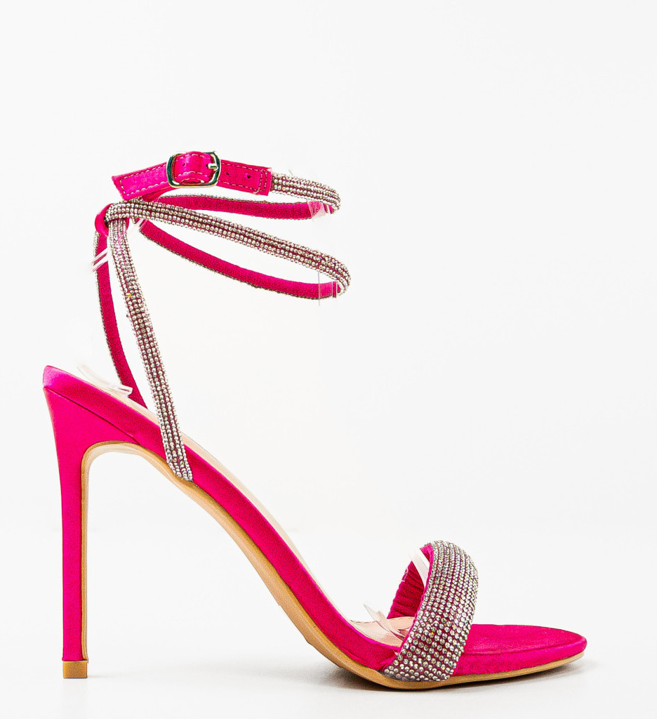 Sandale Toc Fuchsia | Eleganță și Stil - imagine 5