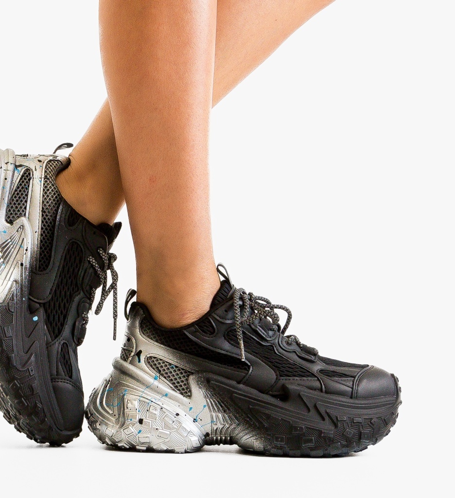 Sneakers Dama Kannka Negri | Confort Asigurat - imagine 3